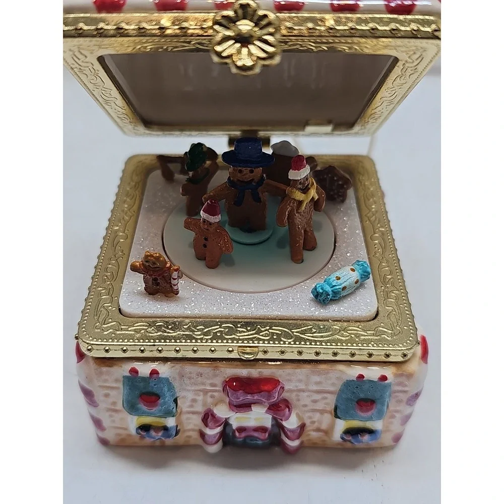 5 Vintage 2005 Mr Christmas Musical Trinket Box Ornaments works! 4
